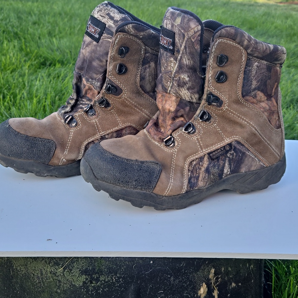 Rocky Kids Brown Camouflage Boots